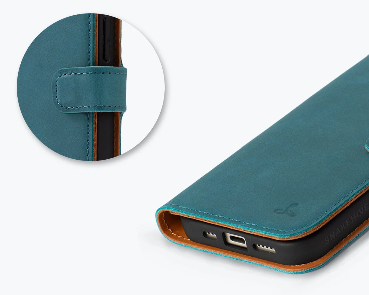 Apple iPhone 15 - Vintage Leather Wallet Phone Case - Image 34