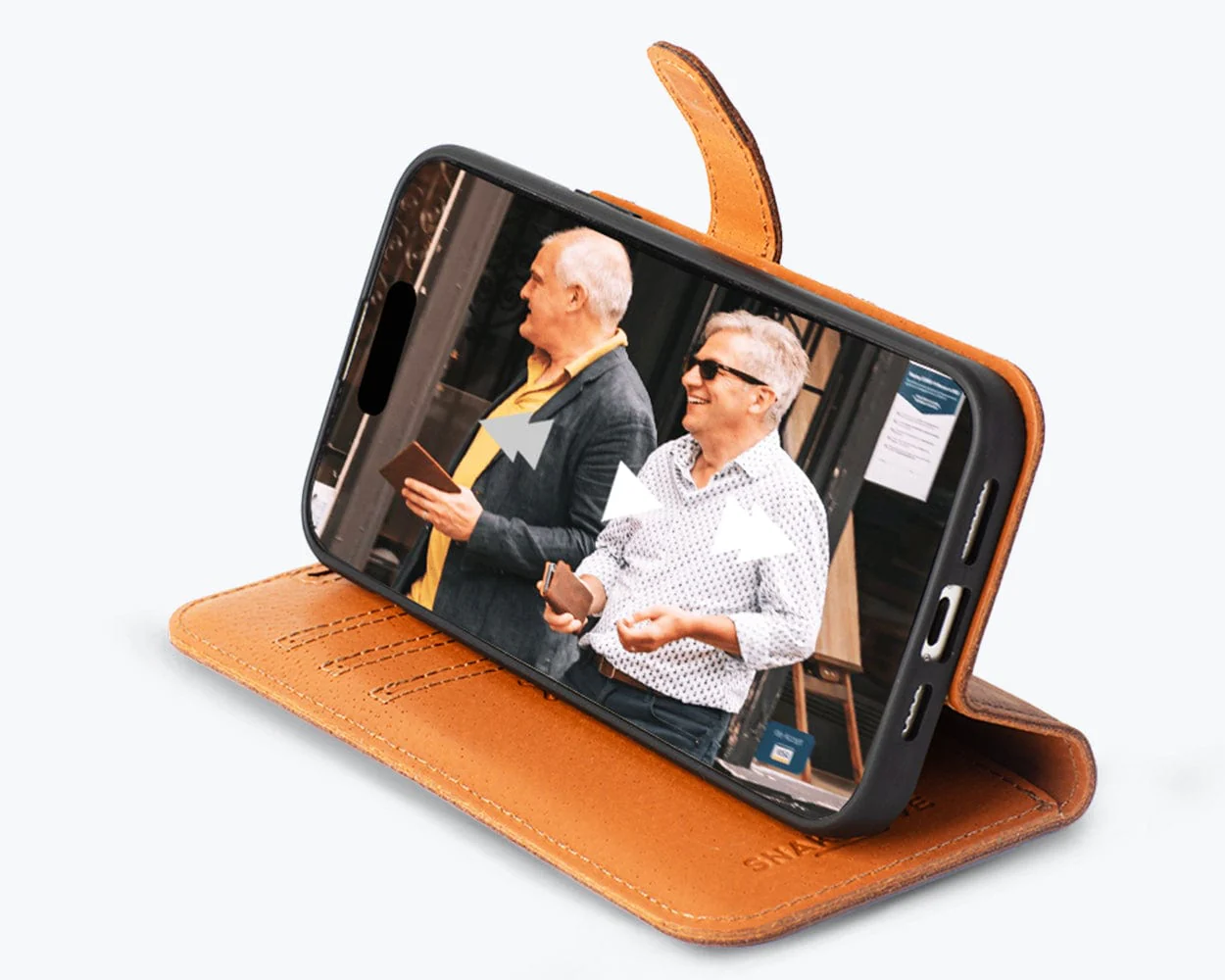 Apple iPhone 15 Plus - Vintage Leather Wallet Phone Case - Image 34